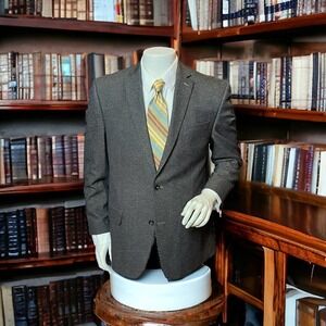 Michael Kors Blazer Men’s Forest Green Sport Coat Poly Spandex Blend Size 42R